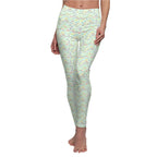 Character Autographs on Green Leggings