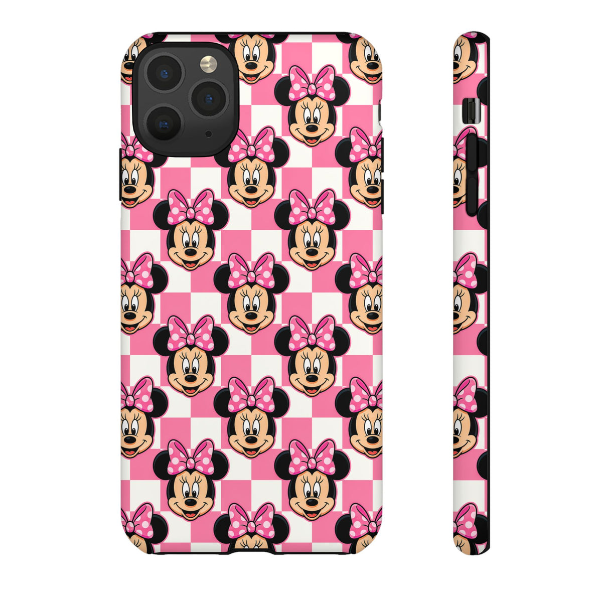 Pink Checkerboard Minnie Resort Ready Cell Phone Tech Case