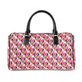 Pink Checkerboard Minnie PU Leather Travel Bag
