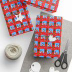 Christmas Snowy Park Holiday Wrapping Paper Roll