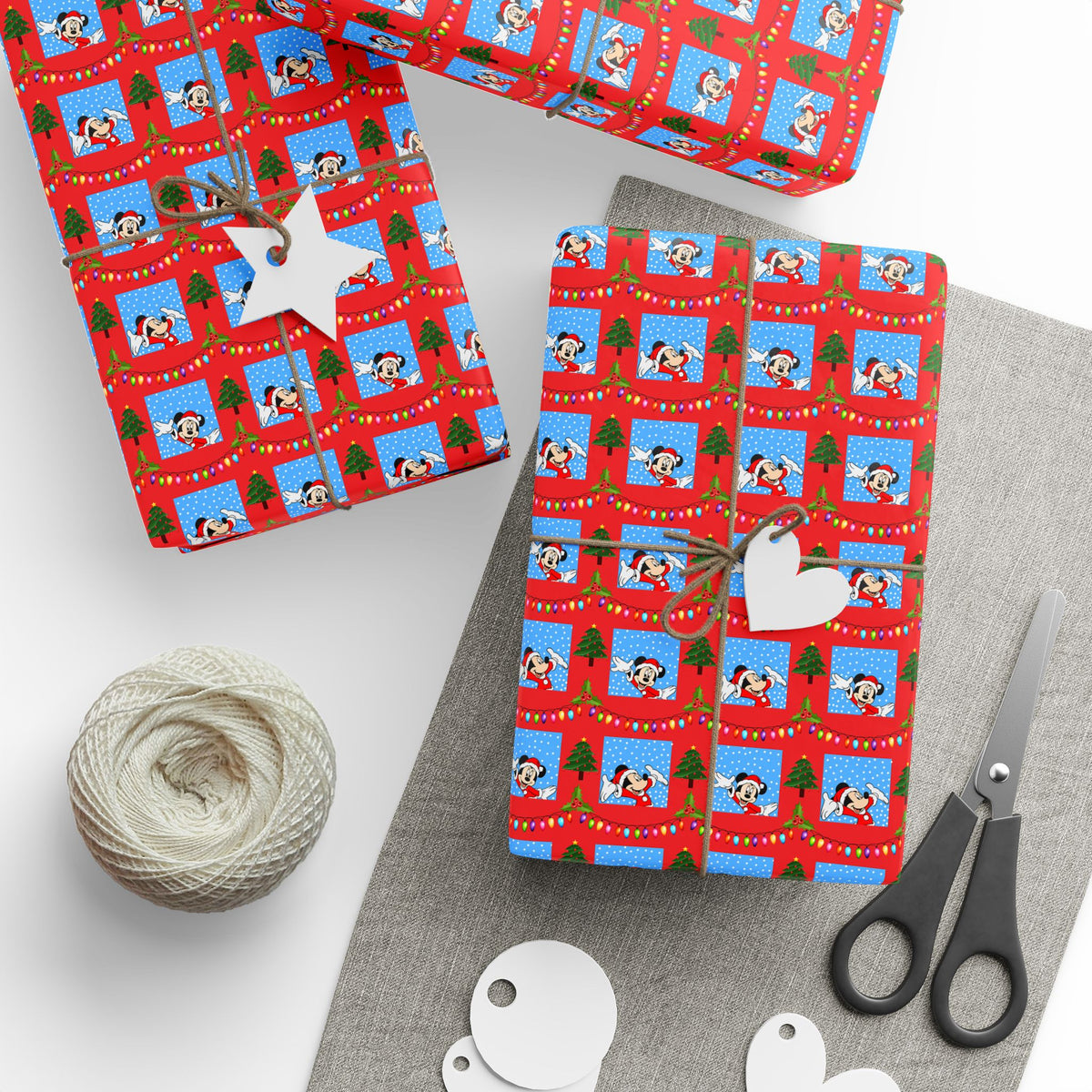 Christmas Snowy Park Holiday Wrapping Paper Roll