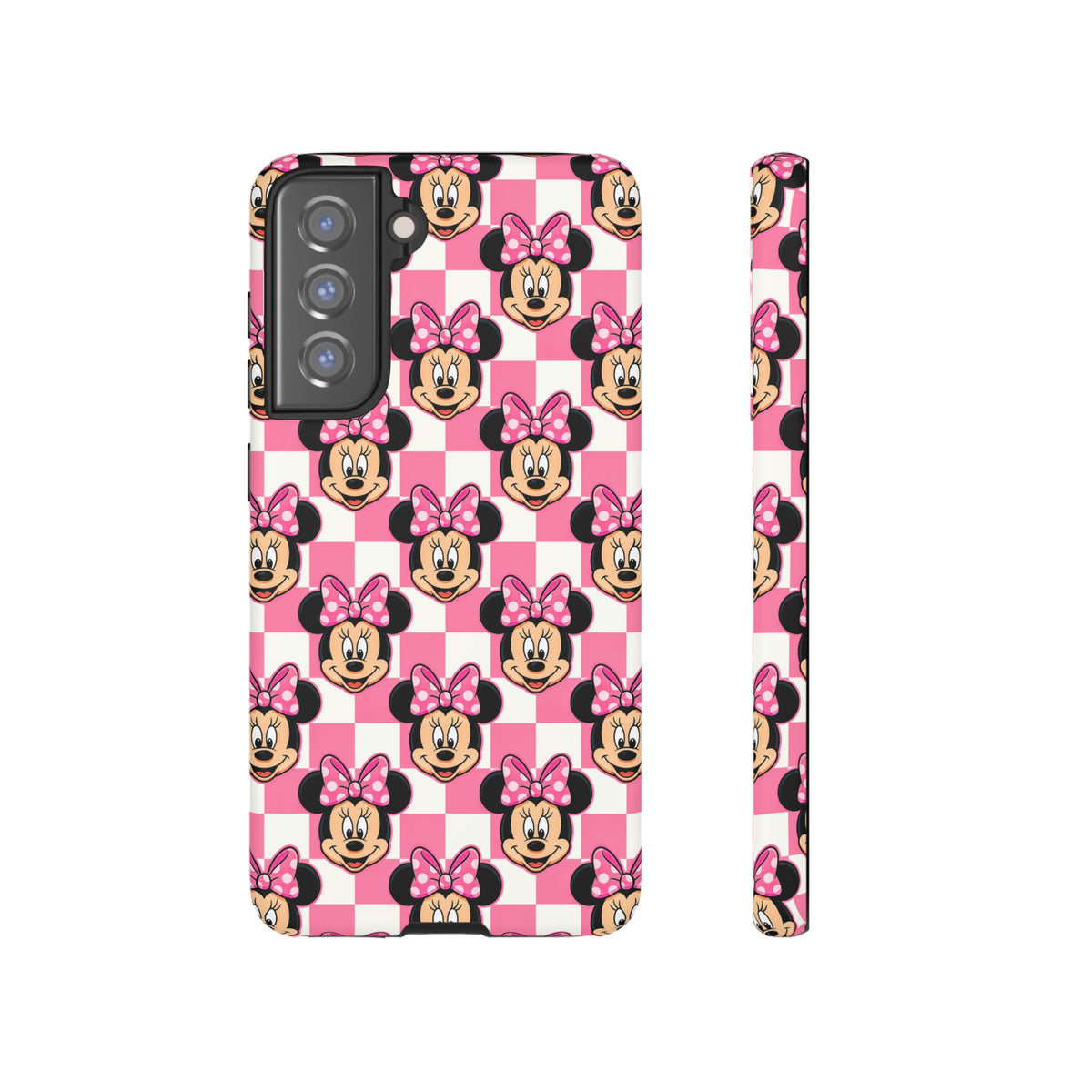 Pink Checkerboard Minnie Resort Ready Cell Phone Tech Case