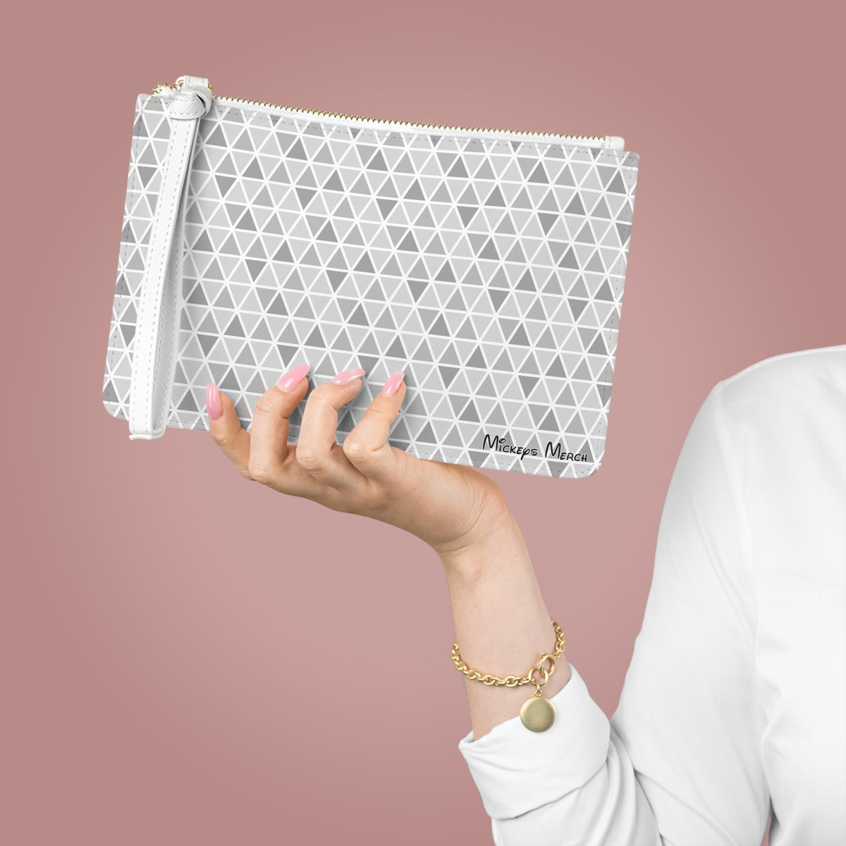 Epcot Ball Pattern Convertible Wristlet Clutch