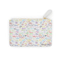 Character Autographs on White Mini Clutch