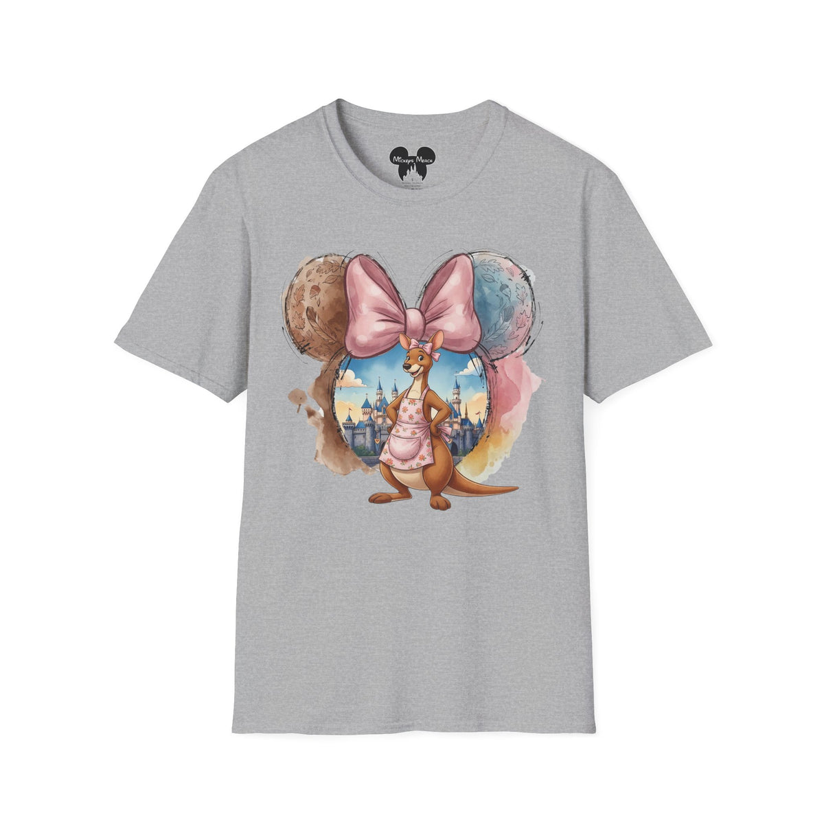 Winnie the Pooh - Kanga's Pastel Castle Vignette Unisex Graphic Tee