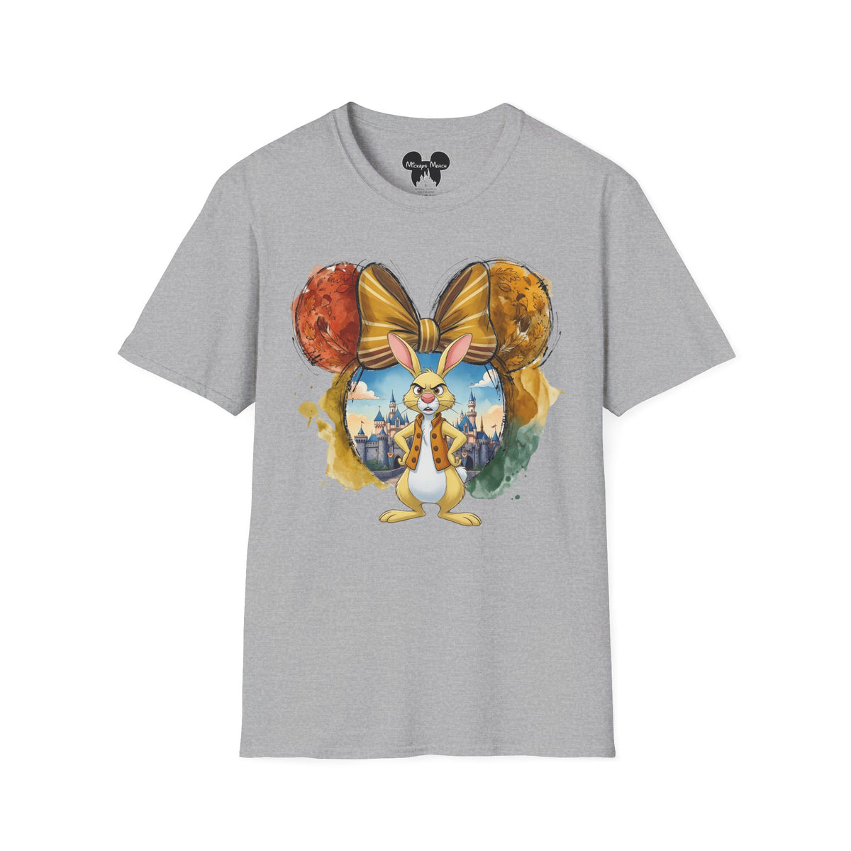 Winnie the Pooh - Rabbit's Gold Bow Vignette Unisex Graphic Tee