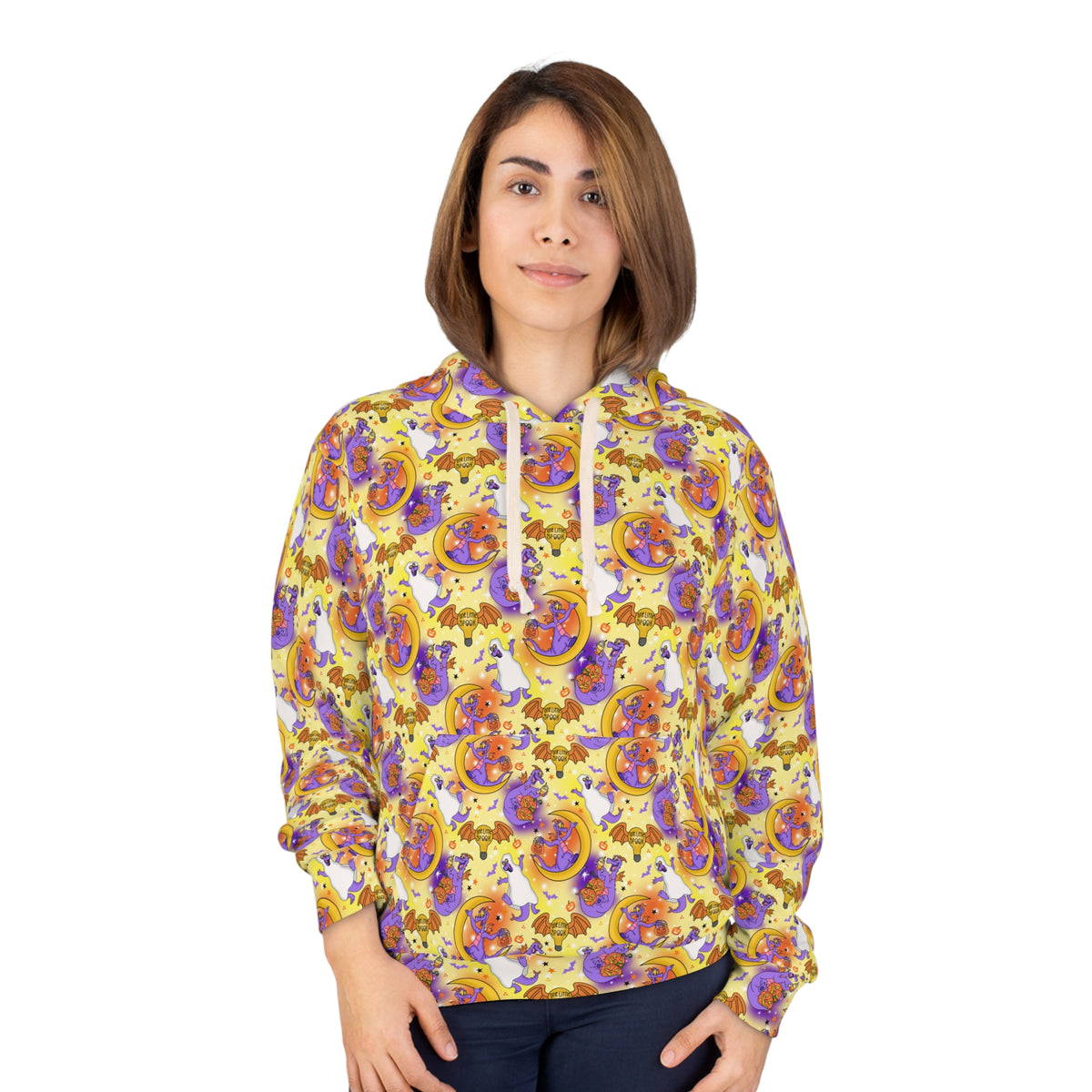 Figment on the Moon Yellow Hooded Sweatshirt