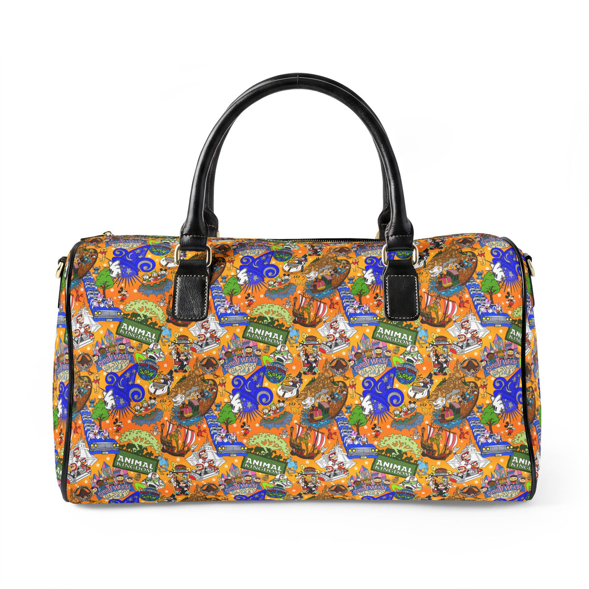Four Parks Ride Collage PU Leather Travel Bag