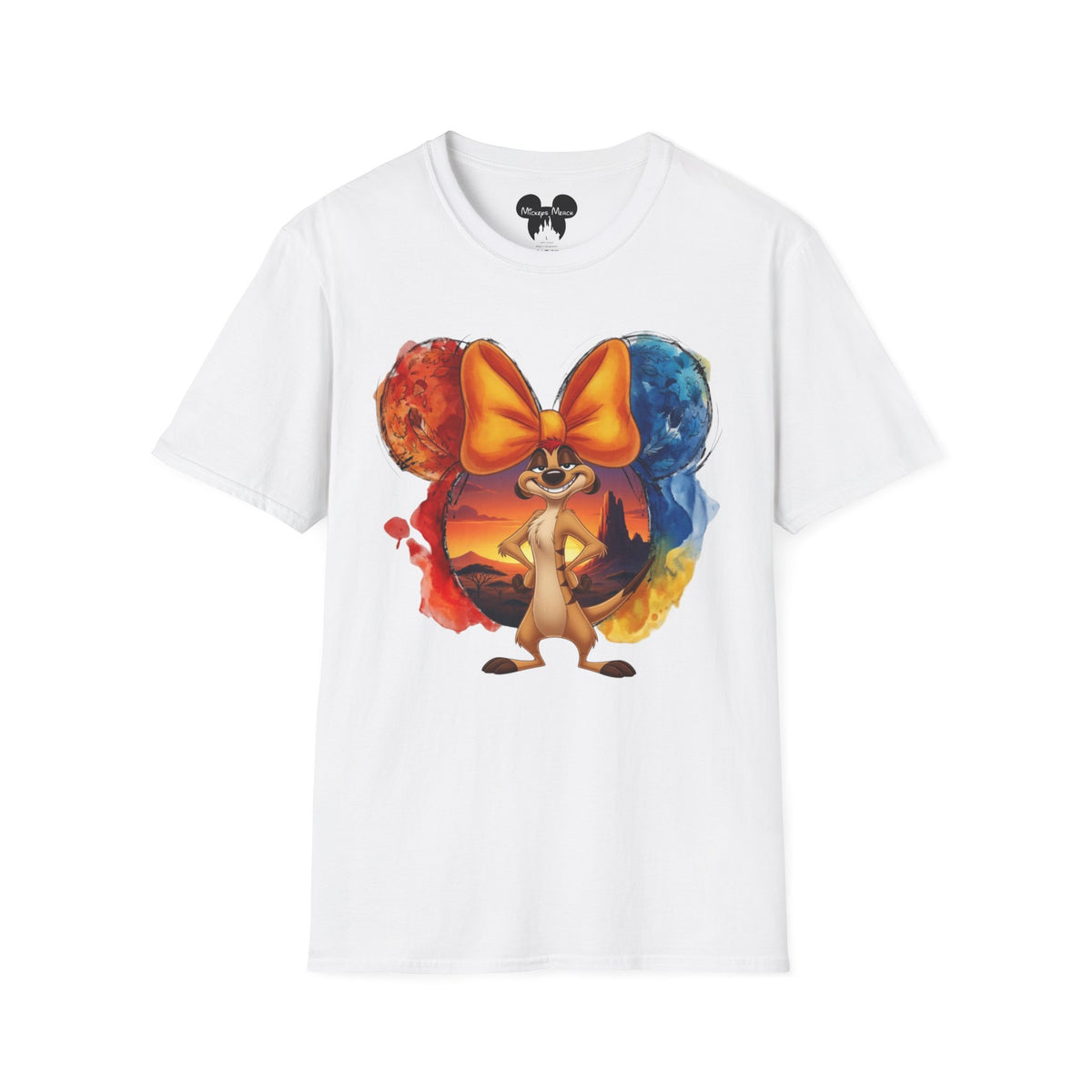 Lion King - Timon's Sunset Orange Vignette Unisex Graphic Tee