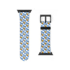 Blue Checkerboard Donald Disney Whimsical Watch Band - Apple