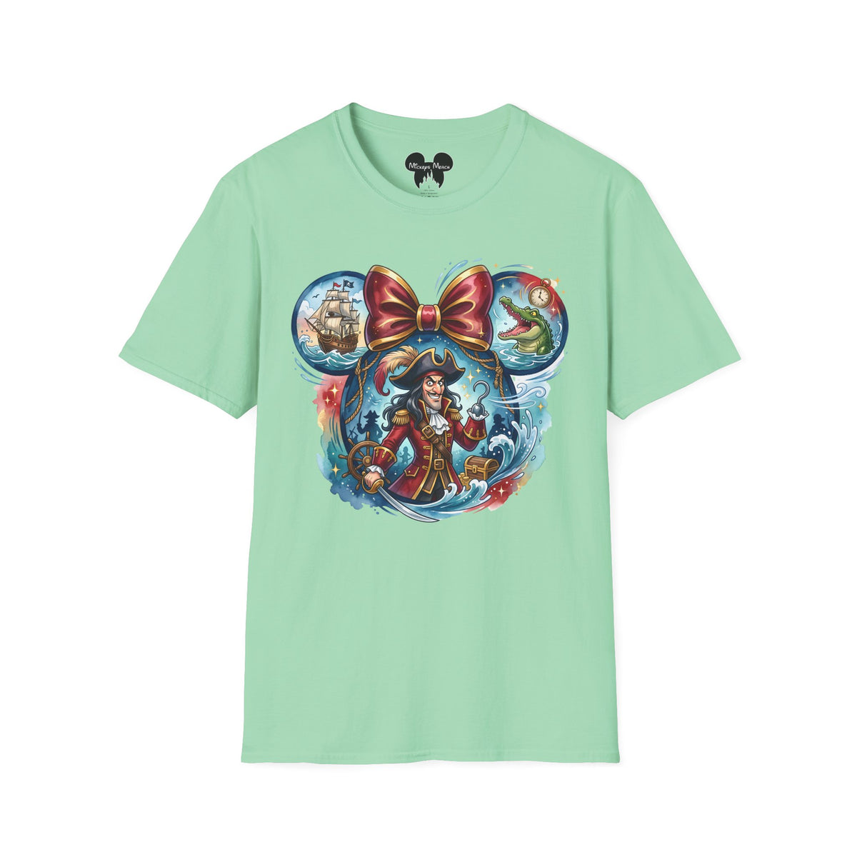 Disney Villains - Captain Hook's Neverland Vignette Unisex Graphic Tee