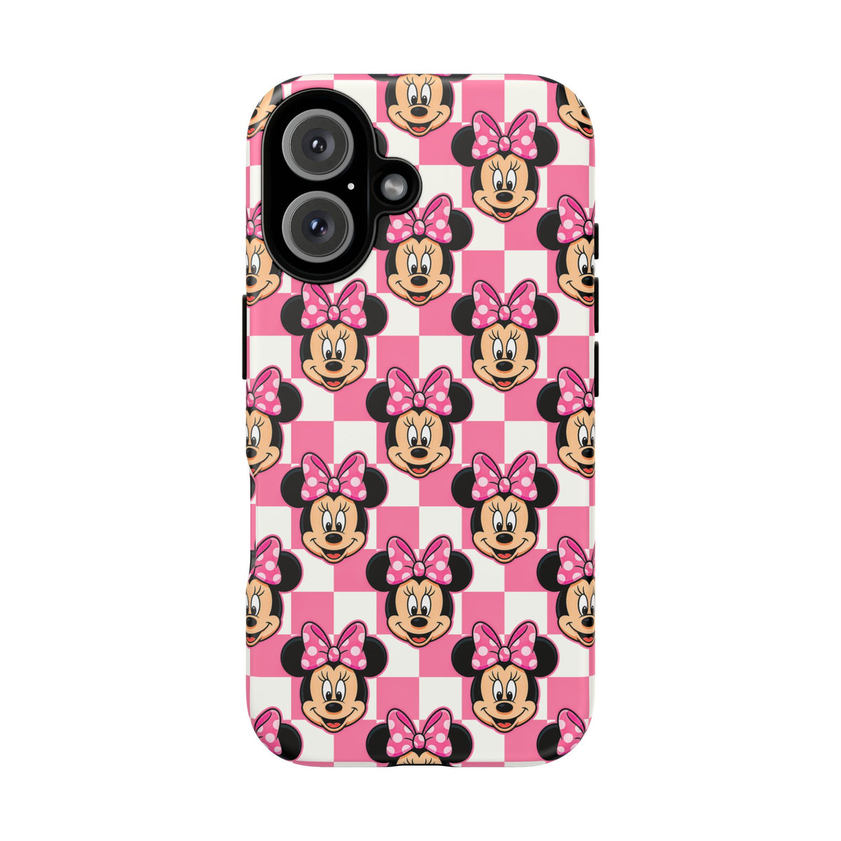 Pink Checkerboard Minnie Resort Ready Cell Phone Tech Case