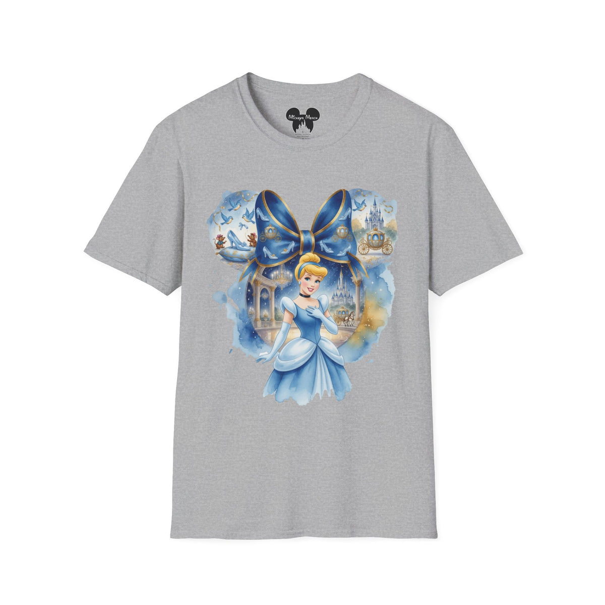 Disney Princess - Cinderella's Midnight Glass Slipper Vignette Unisex Graphic Tee