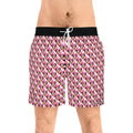 Pink Checkerboard Minnie Swim Trunks
