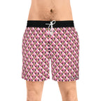 Pink Checkerboard Minnie Swim Trunks