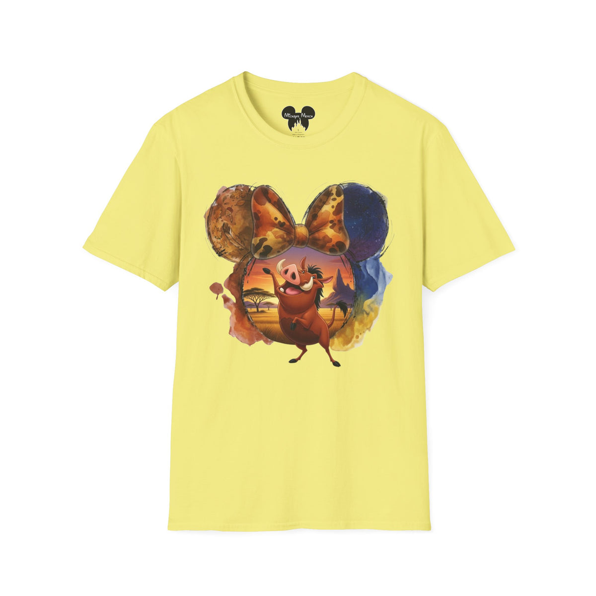 Lion King - Pumbaa's Savannah Spotted Vignette Unisex Graphic Tee
