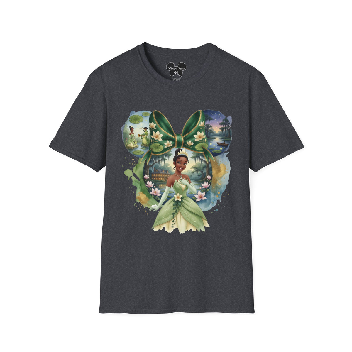 Disney Princess - Tiana's Bayou Waterlily Vignette Unisex Graphic Tee