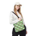 Green Checkerboard Goofy Tote Bag