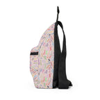Character Autographs on Pink Crossbody Sling Bag