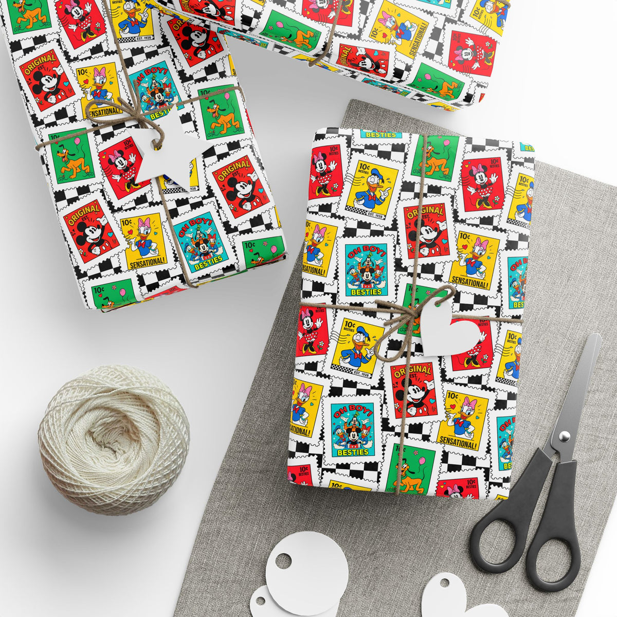 Mickey Stamps Wrapping Paper Roll