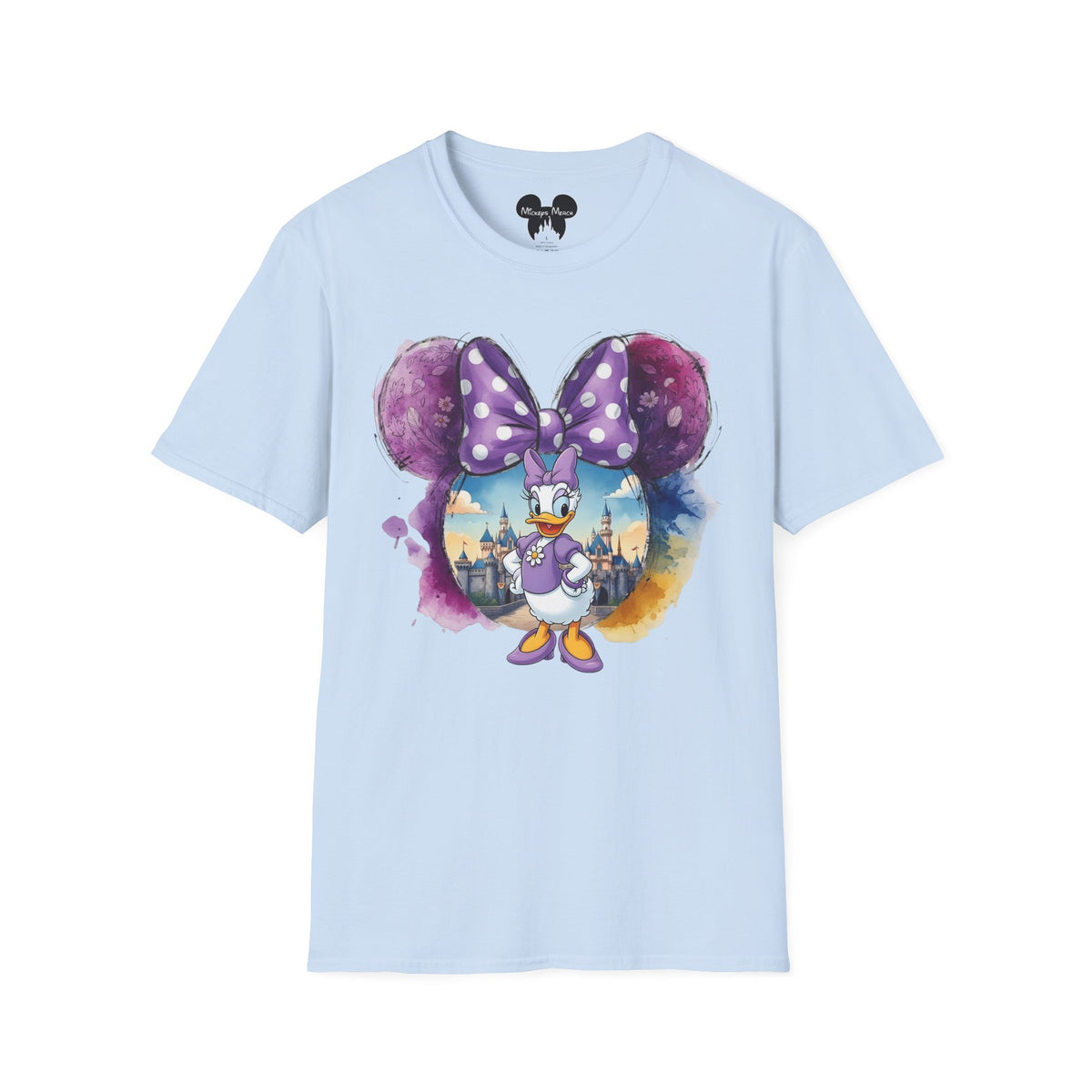 Sensational Six - Daisy's Purple Polka Dot Castle Vignette Unisex Graphic Tee