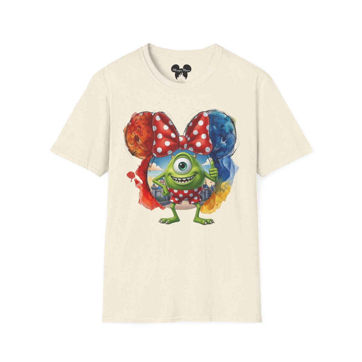 Monsters Inc - Mike Wazowski's Polka Dot Vignette Unisex Graphic Tee