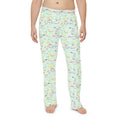 Character Autographs on Green Men's Pajama Pants