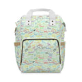 Character Autographs on Green Magic Maker Diaper Daypack