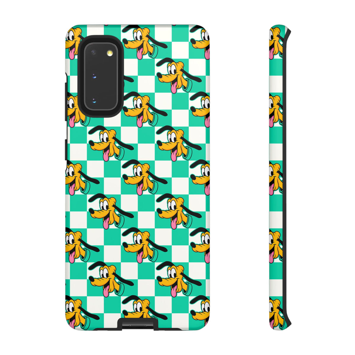 Teal Checkerboard Pluto Resort Ready Cell Phone Tech Case