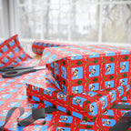 Christmas Snowy Park Holiday Wrapping Paper Roll