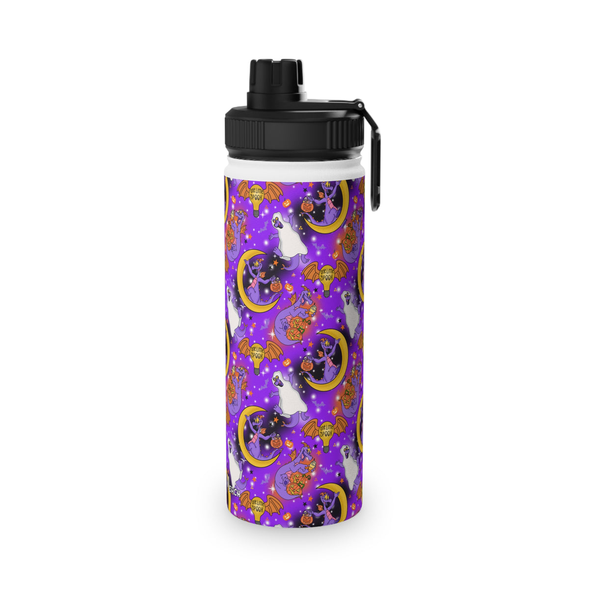 Figment on the Moon Purple Stainless Steel Water Bottle