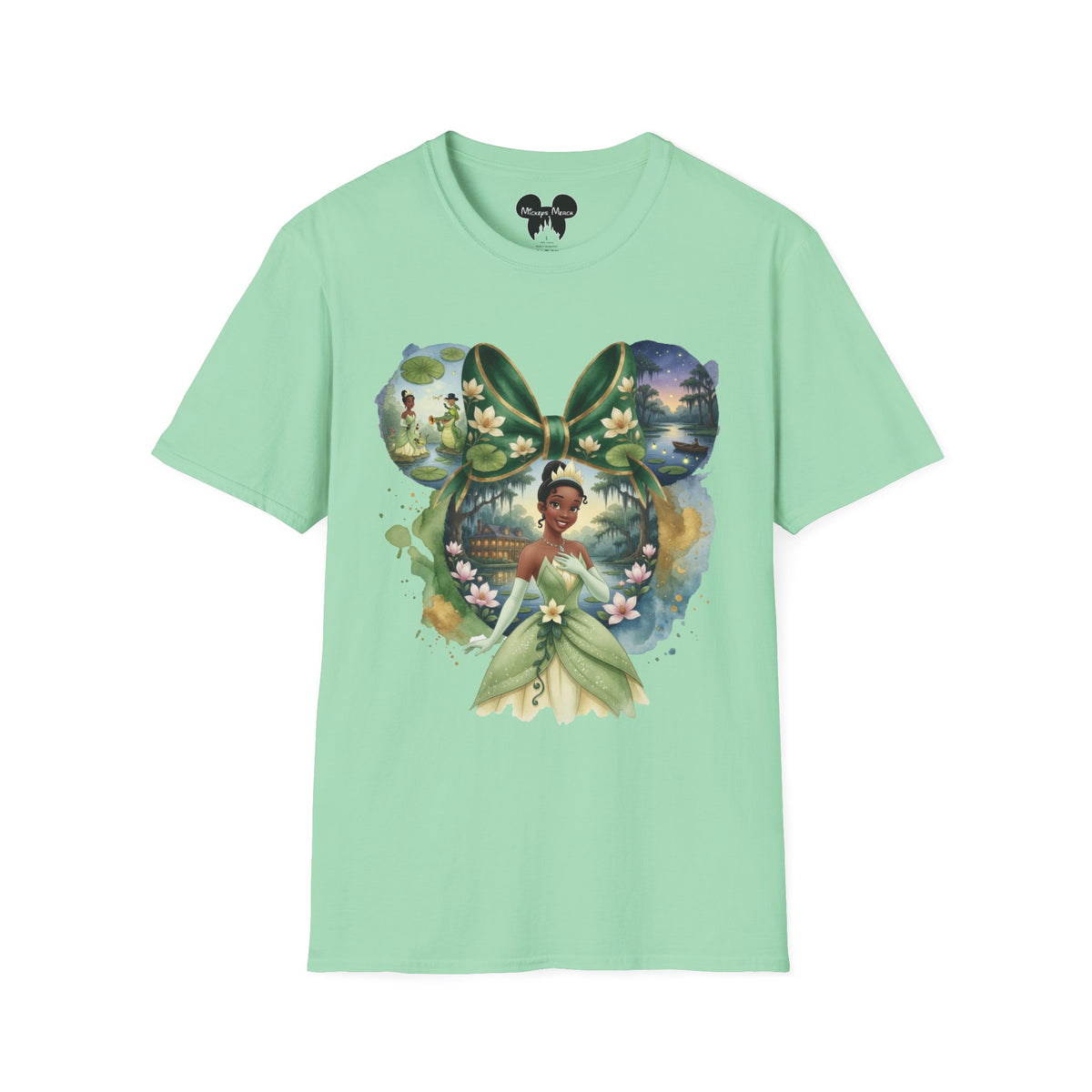 Disney Princess - Tiana's Bayou Waterlily Vignette Unisex Graphic Tee