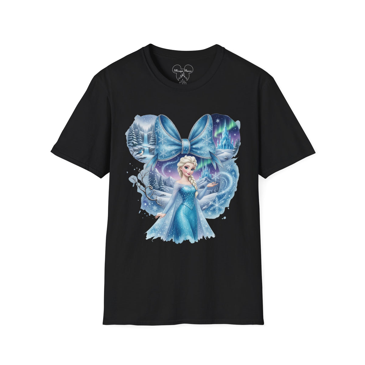 Disney Princess - Elsa's Frozen Ice Castle Vignette Unisex Graphic Tee