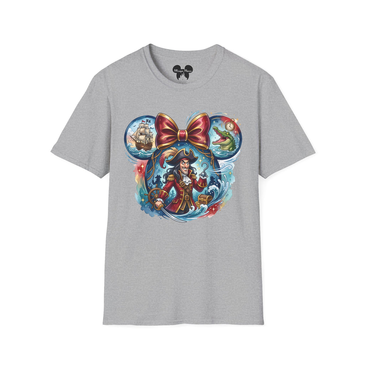 Disney Villains - Captain Hook's Neverland Vignette Unisex Graphic Tee