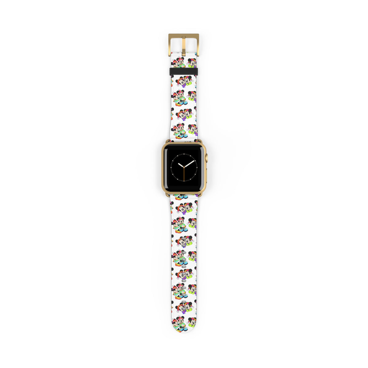 Rainbow Christmas Whimsical Watch Band - Apple