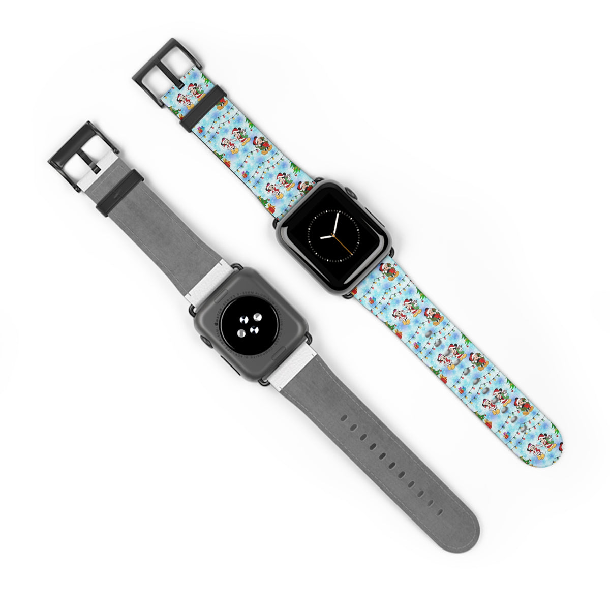 Christmas Candy Cane Wishes Whimsical Watch Band - Apple