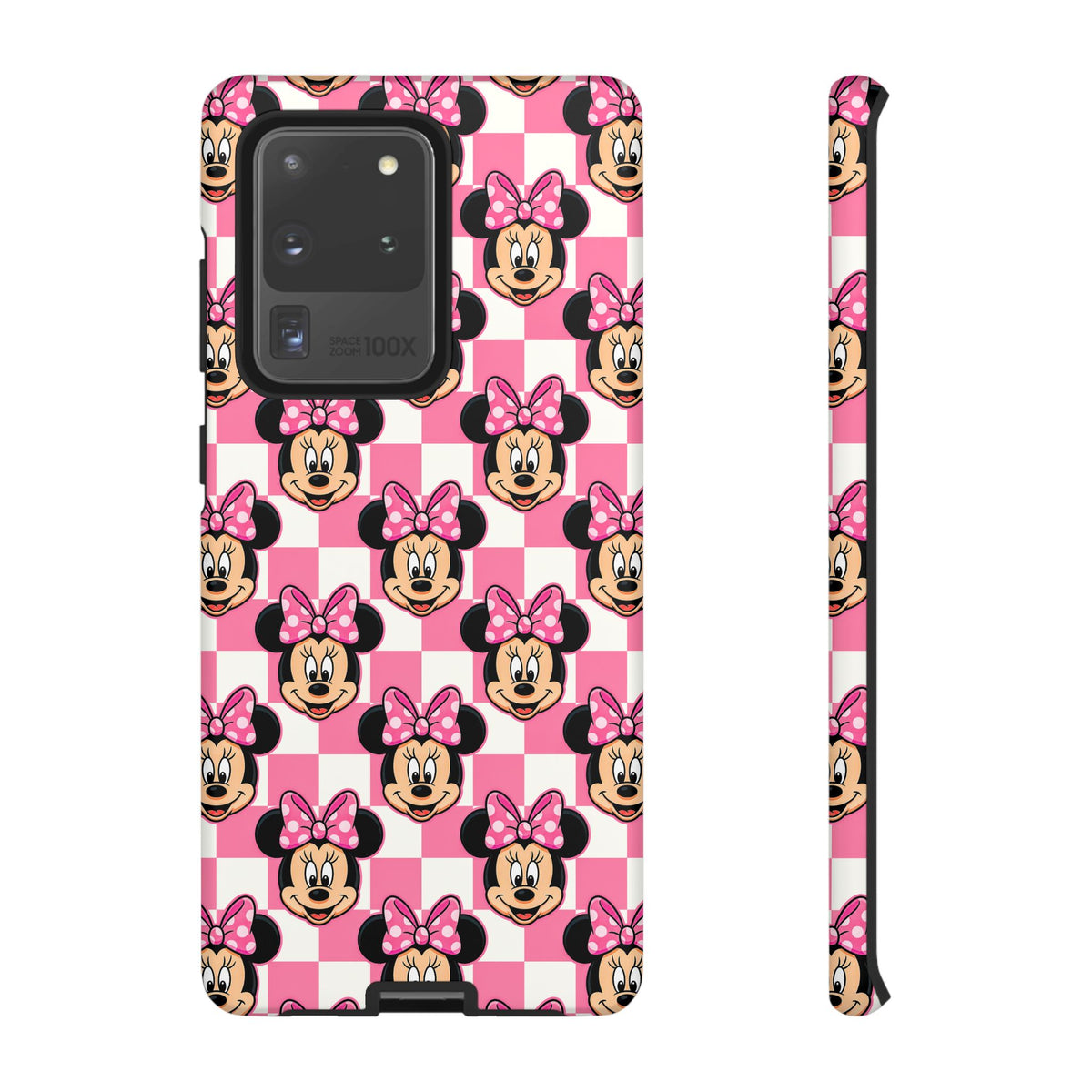 Pink Checkerboard Minnie Resort Ready Cell Phone Tech Case