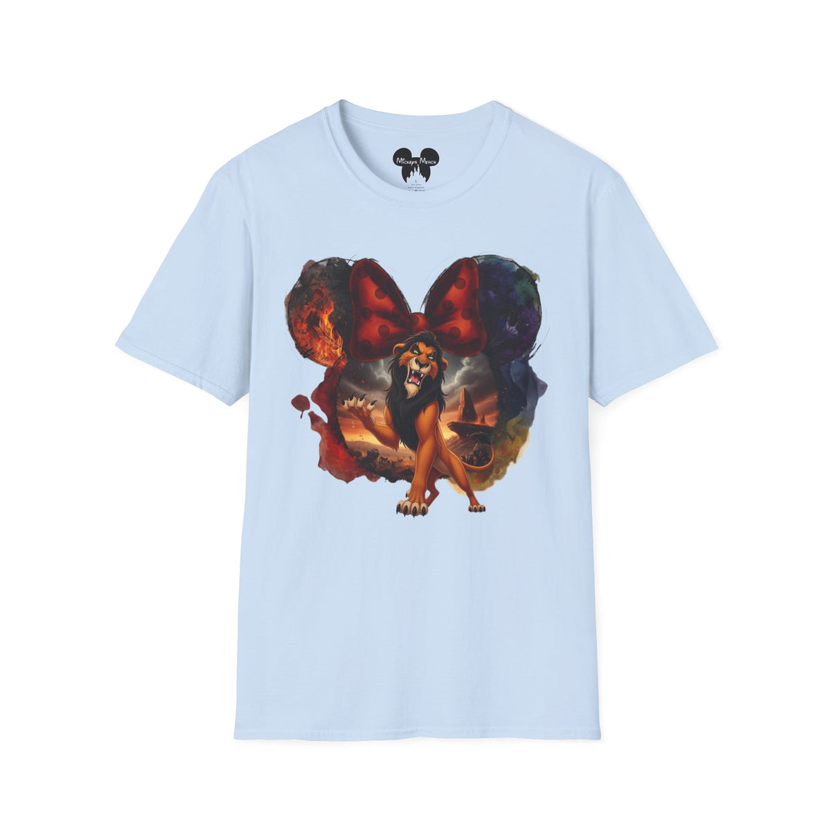 Lion King - Scar's Fiery Polka Dot Vignette Unisex Graphic Tee