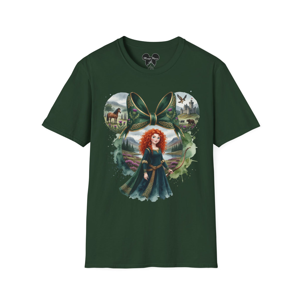 Disney Princess - Merida's Celtic Archer Vignette Unisex Graphic Tee