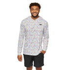 Character Autographs on White Hooded Sun Shirt