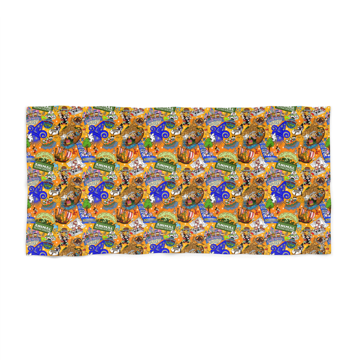 Four Parks Ride Collage Beach Towel
