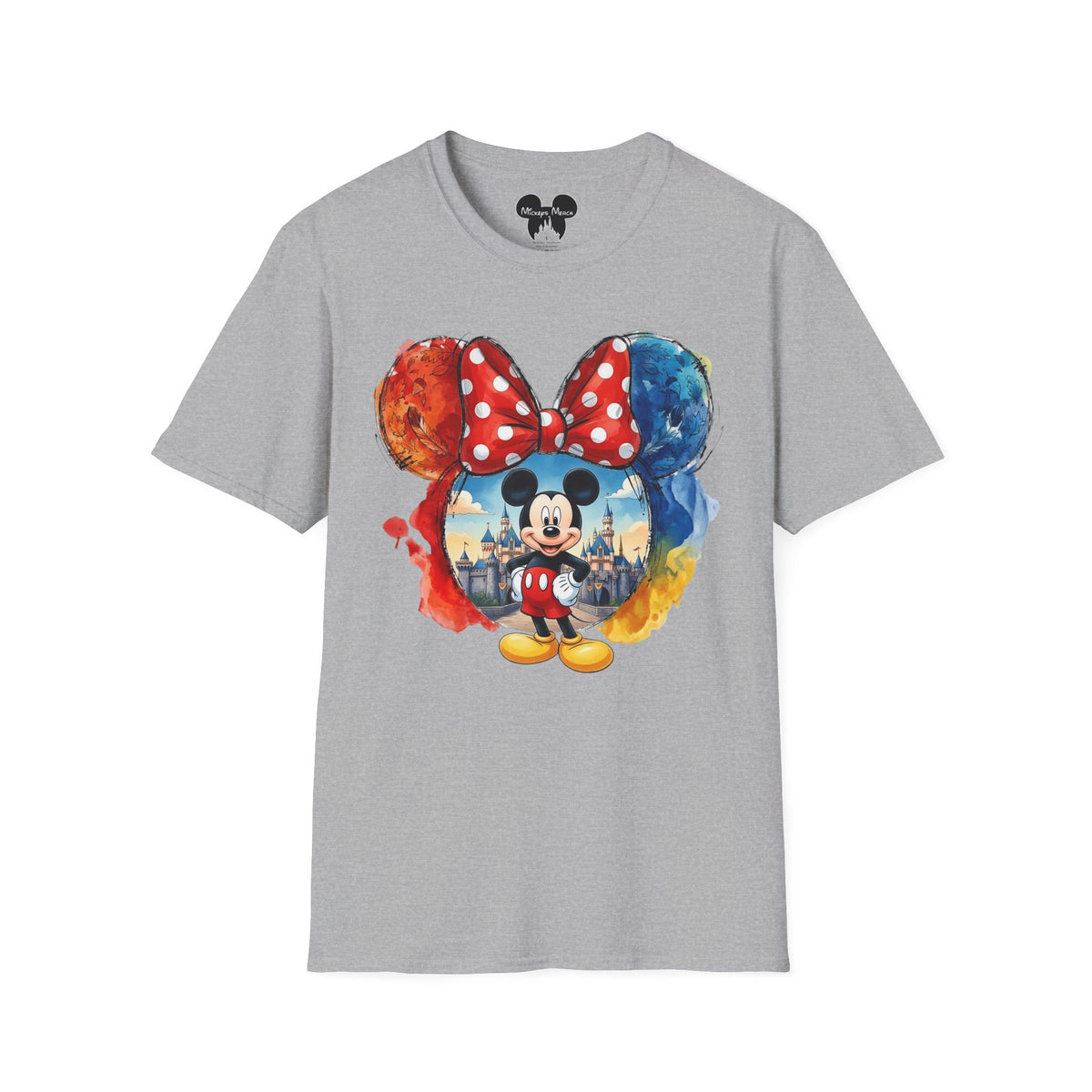 Sensational Six - Mickey's Kingdom of Dreams Watercolor Vignette Unisex Graphic Tee