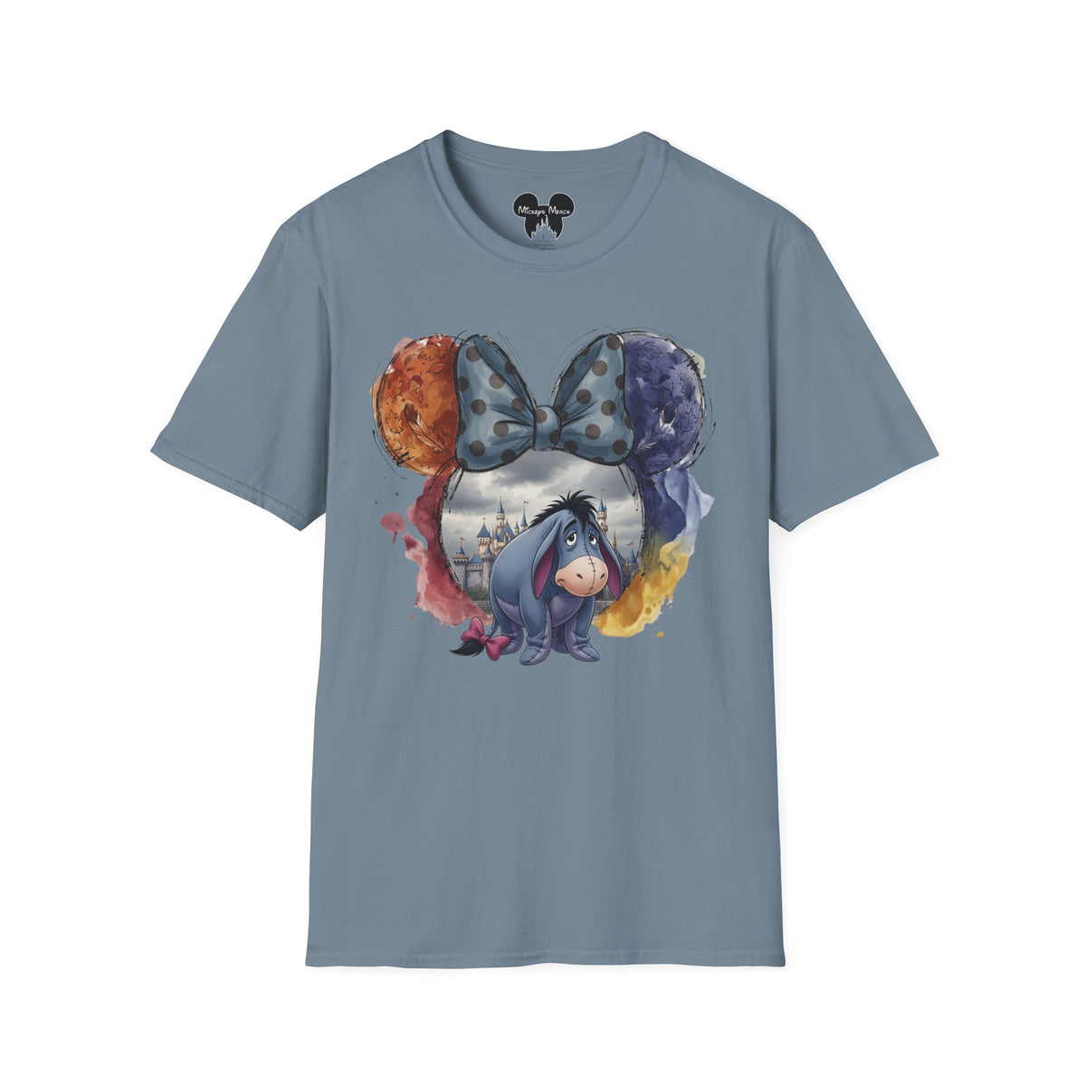 Winnie the Pooh - Eeyore's Polka Dot Bow Vignette Unisex Graphic Tee