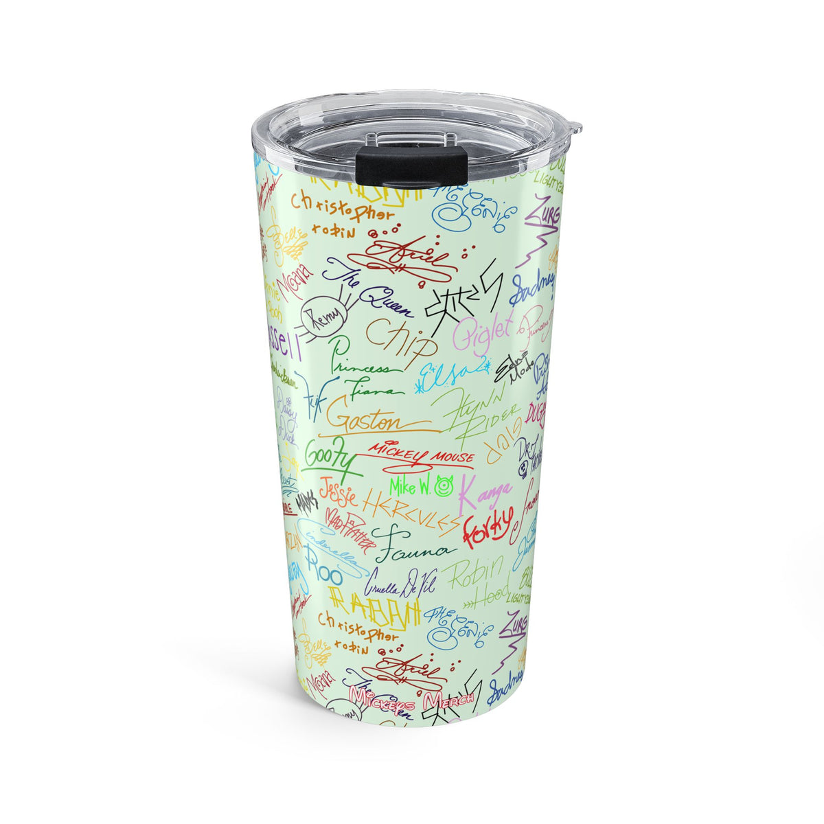 Character Autographs on Green 20oz Tumbler