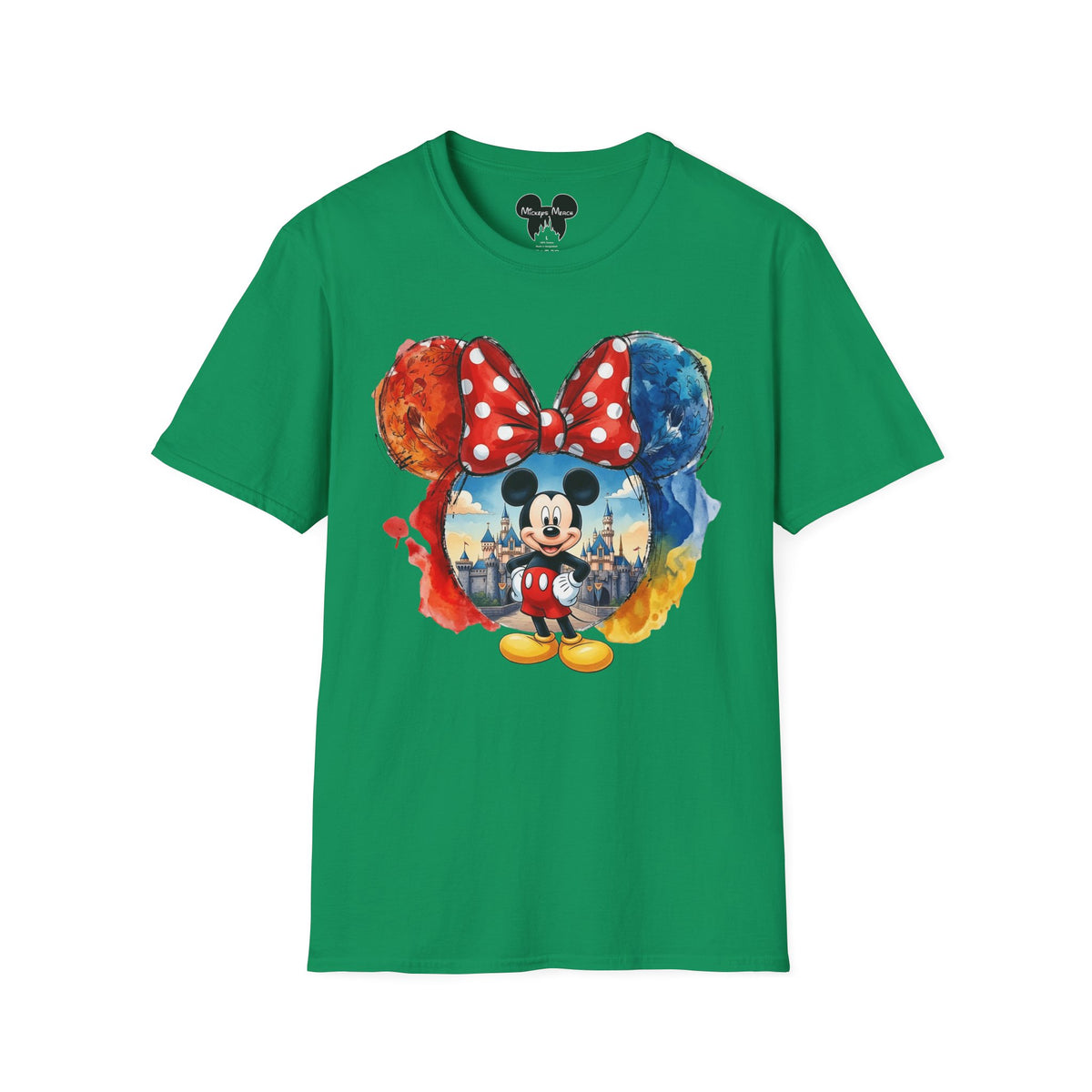 Sensational Six - Mickey's Kingdom of Dreams Watercolor Vignette Unisex Graphic Tee