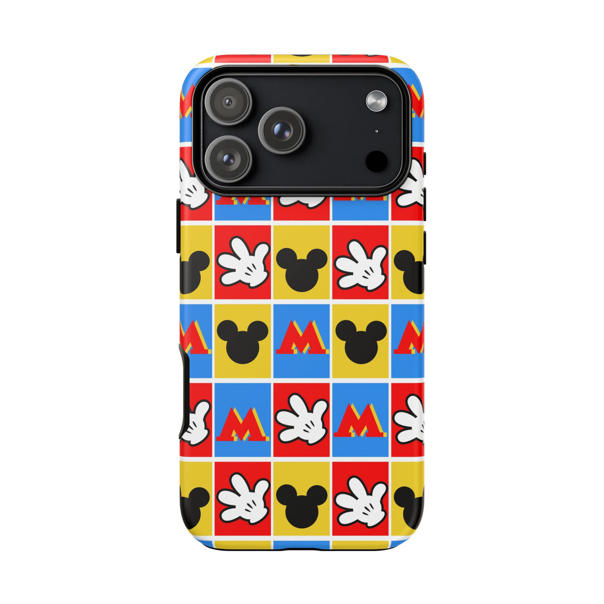 Checkerboard Mickey Hands Resort Ready Cell Phone Tech Case