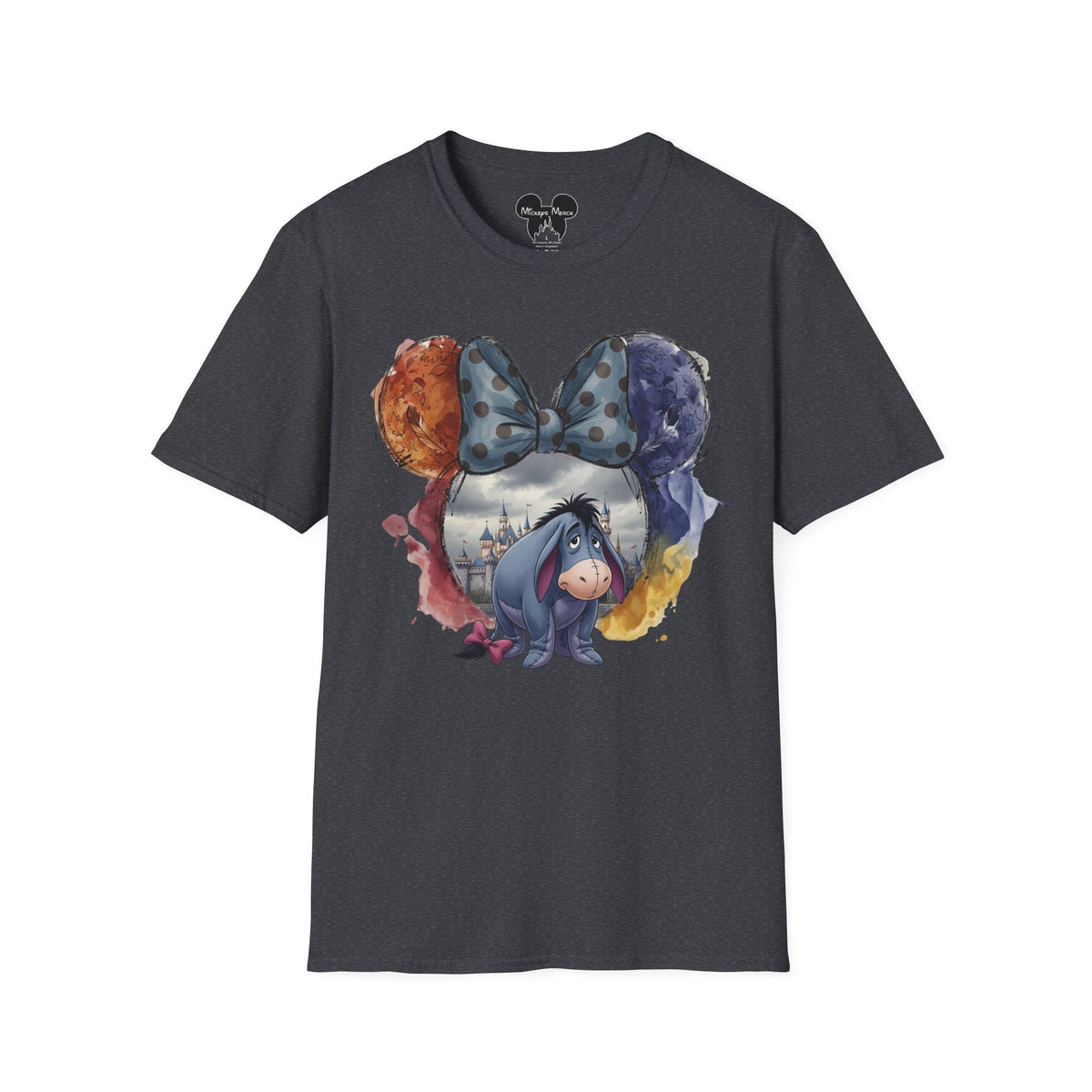 Winnie the Pooh - Eeyore's Polka Dot Bow Vignette Unisex Graphic Tee