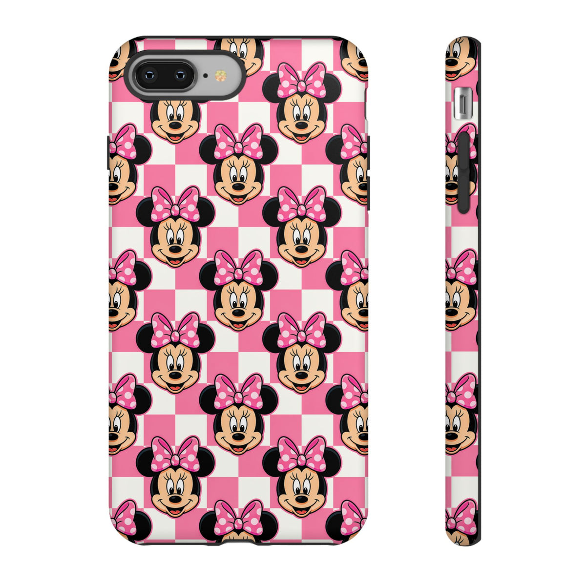Pink Checkerboard Minnie Resort Ready Cell Phone Tech Case