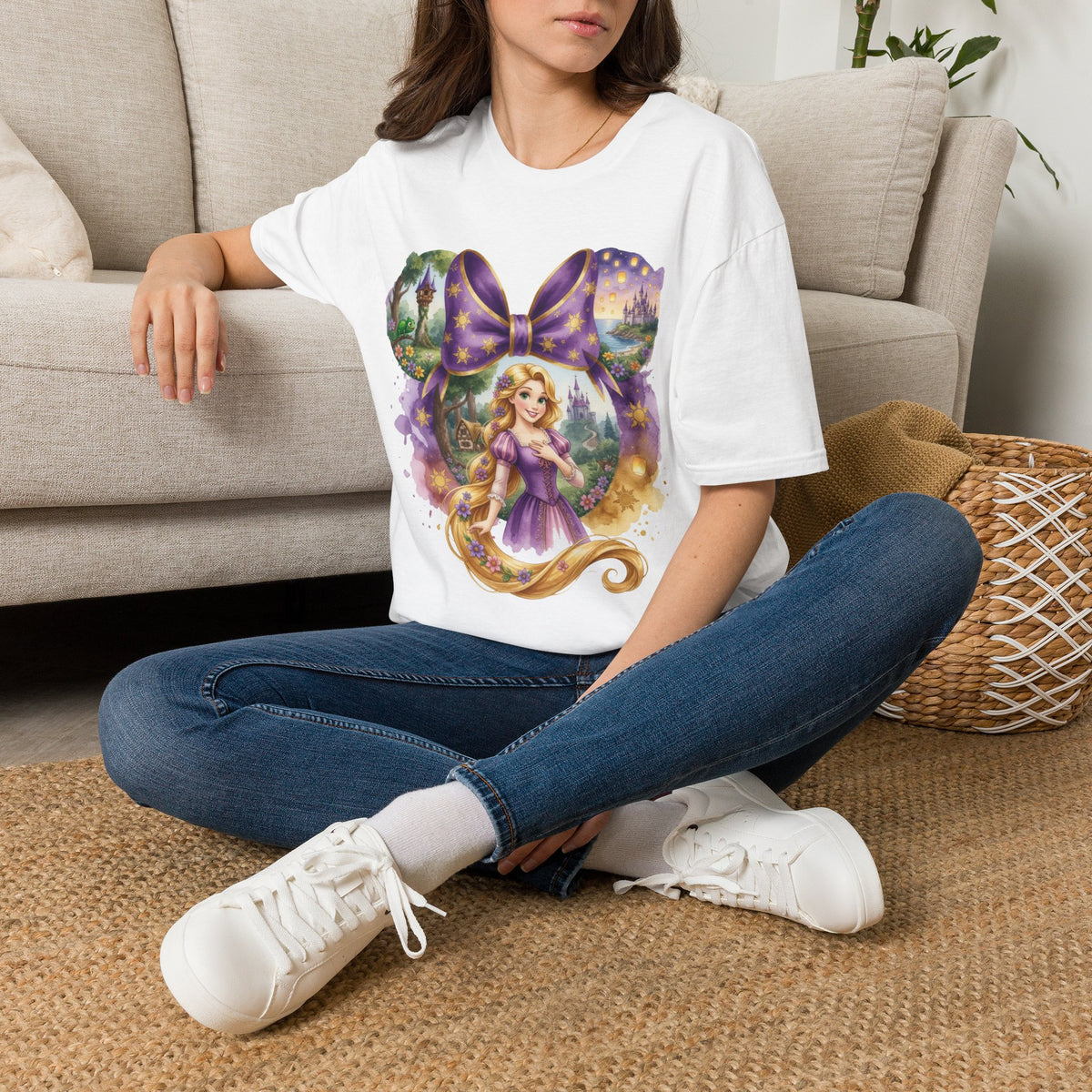 Disney Princess - Rapunzel's Floating Lanterns Vignette Unisex Graphic Tee