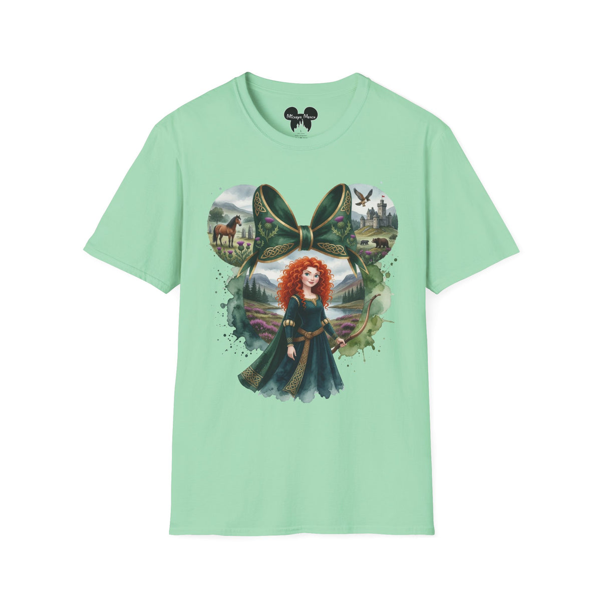 Disney Princess - Merida's Celtic Archer Vignette Unisex Graphic Tee